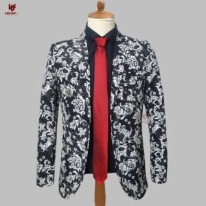 blazer batik daun